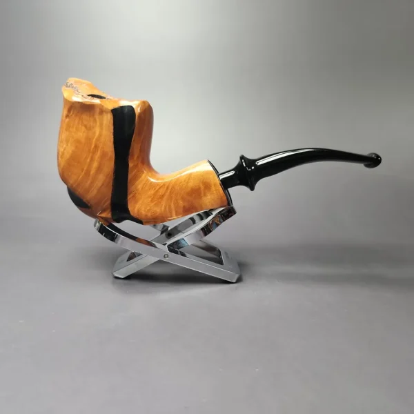 Nording Spiral Natural Smooth Freehand Estate Briar Pipe, Unsmoked - Image 3
