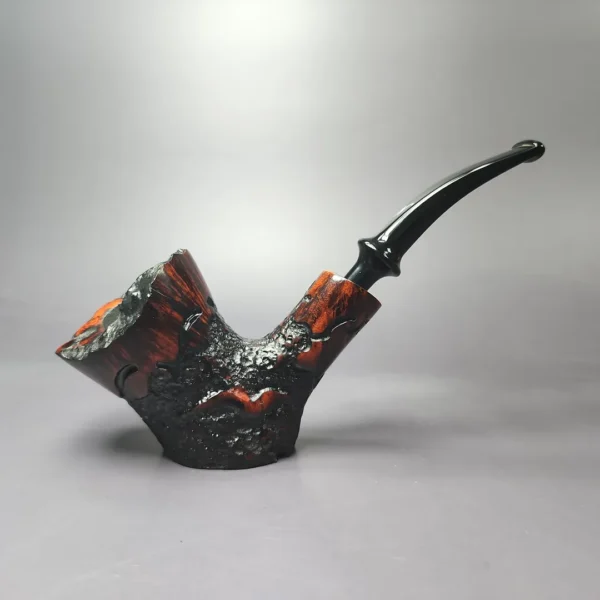 Nording Partially Rusticated Freehand Sitter Estate Briar Pipe, Unsmoked - Image 3