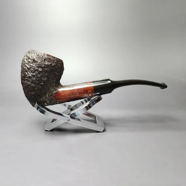 James Upshall Bark EXL Partially Rusticated Acorn Estate Briar Pipe, Unsmoked - Image 3