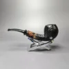 Sean Reum Sandblasted Apple w/ Cumberland Handmade Briar Pipe, New - Image 4