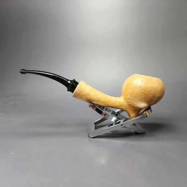 Eclesias Pipes Natural Sandblasted Acorn Handmade Briar Pipe, New - Image 4