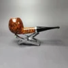 John Aylesbury 419 Smooth Apple w/ Silver Estate Briar Pipe, Unsmoked, 9mm - Image 4
