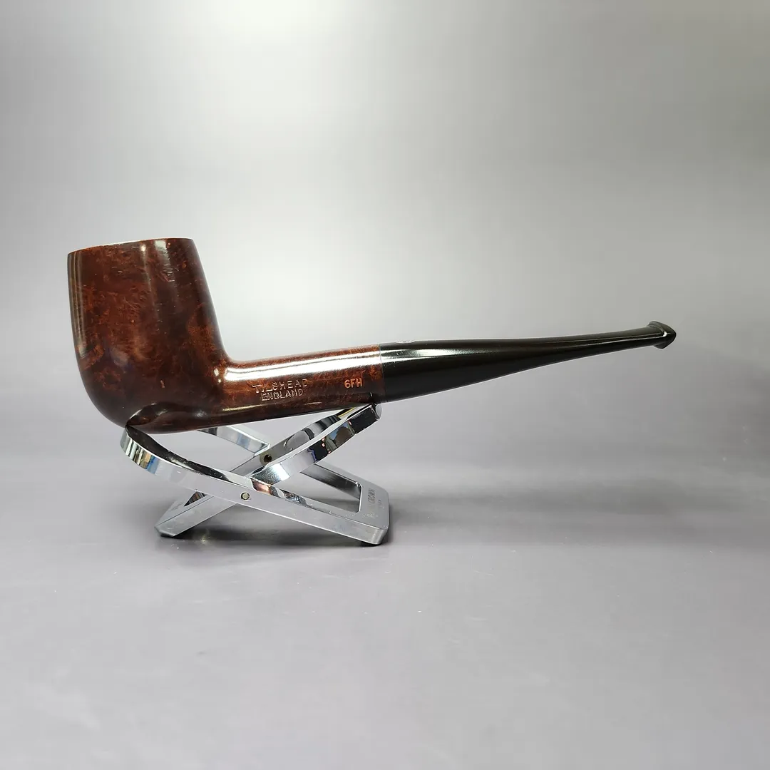James Upshall Tilshead Group 6 Smooth Large Billiard Estate Briar Pipe, Unsmoked - Image 4