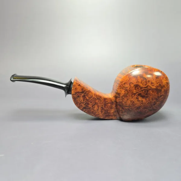 Robertson Pipes Smooth Disc Blowfish Handmade Briar Pipe, New - Image 4