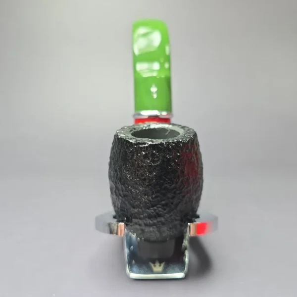 Savinelli 2025 Saint Nicholas 614 KS Rusticated Oom Paul Briar Pipe, 6mm, New - Image 4