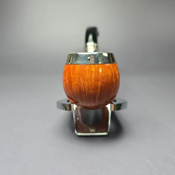 Peterson Natural Spigot w/ Silver Cap 03 Smooth Apple Briar Pipe, New - Image 4