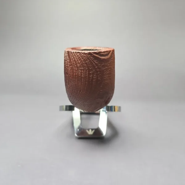 MBSD Briars by Piero Vitale Sandblasted Billiard w/ Zebrawood Briar Pipe, New - Image 4
