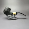 MBSD Briars by Piero Vitale Sandblasted Brandy w/ Olivewood Briar Pipe, New - Image 4