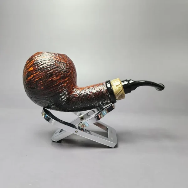 Peder Jeppesen Ida Noah Sandblasted Apple Estate Briar Pipe, Danish Estates - Image 4