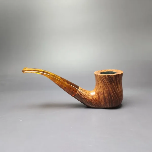 BST (Todd Bannard) Smooth Bent Billiard Sitter Estate Briar Pipe, Canadian Estates - Image 4