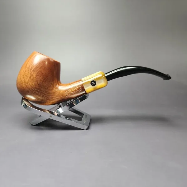 Butz-Choquin Camargue 1310 Smooth Bent Billiard Estate Briar Pipe, French Estates - Image 4