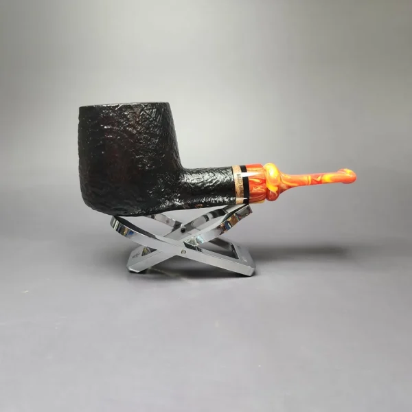 Peder Jeppesen Ida Easy Cut 3 Sandblasted Pot Estate Briar Pipe, Danish Estates - Image 4