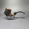 Don Carlos Melos 1 Note Partially Rusticated Pot Estate Briar Pipe, Italian Estates - Image 4