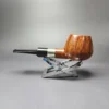 Bjarne Nielsen Signature Grade B Smooth Brandy w/ Silver Estate Briar Pipe, Danish Estates, 9mm - Image 4