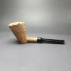 Pipe Tristan Natural Sandblasted Dublin Sitter Handmade Briar Pipe, New - Image 4