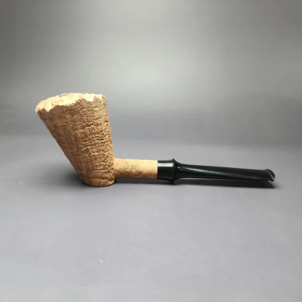 Pipe Tristan Natural Sandblasted Dublin Sitter Handmade Briar Pipe, New - Image 4
