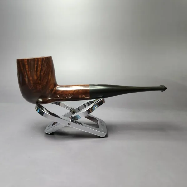 James Upshall Tilshead Group 5 Smooth Billiard Estate Briar Pipe, Unsmoked - Image 4