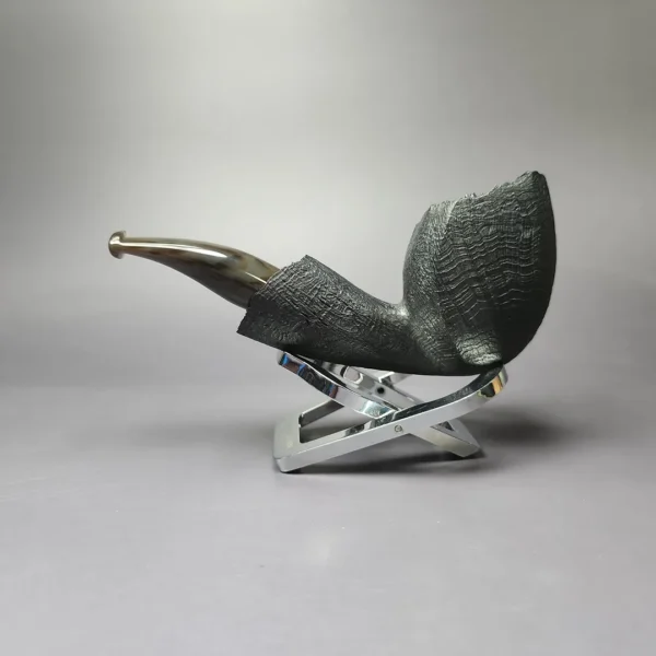 Peter Toth Black-Blast Panel Freehand Handmade Briar Pipe, New - Image 4
