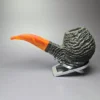 JT Cooke 2004 Magnum Sandblasted Brandy Estate Briar Pipe, American Estates - Image 4