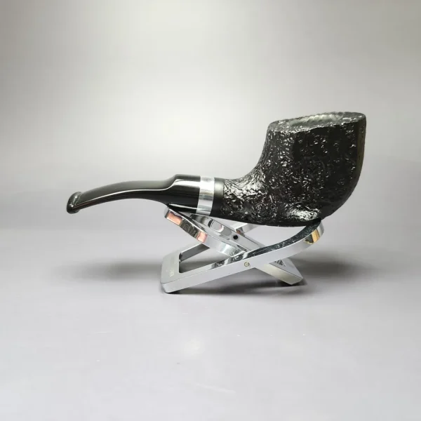 Morgan BlackJack 31 Sandblasted Panel Horn Briar Pipe, New - Image 4