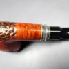 Vauen by Barontini 415 Partially Rusticated Dublin w/ Silver Estate Briar Pipe, Unsmoked - Image 4