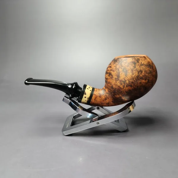 Nording Nose Warmer Smooth Apple w/ Tagua Nut Estate Briar Pipe, Unsmoked - Image 4