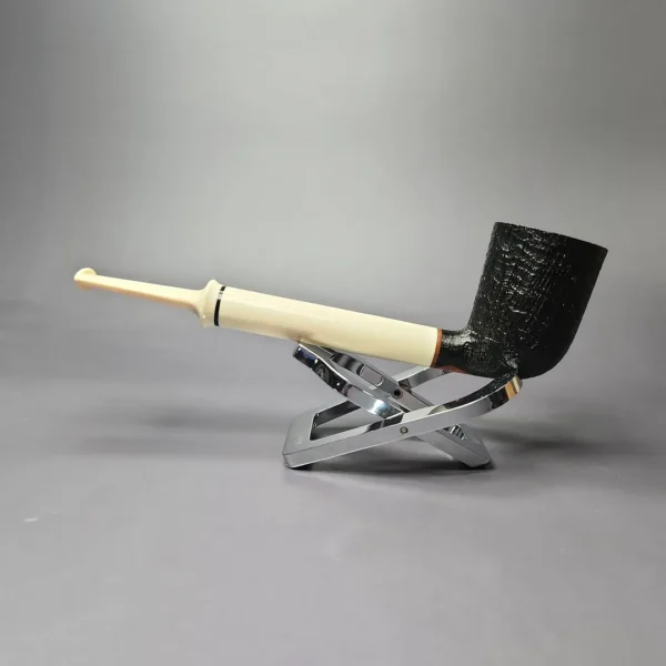 Sean Reum Sandblasted Dublin w/ Ivorite Handmade Briar Pipe, New - Image 4
