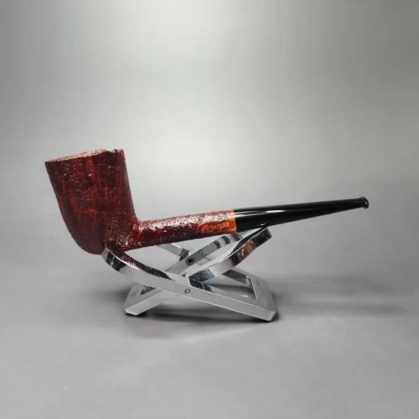 Chris Morgan Signature Slender Sandblasted Dublin Estate Briar Pipe, American Estates - Image 4