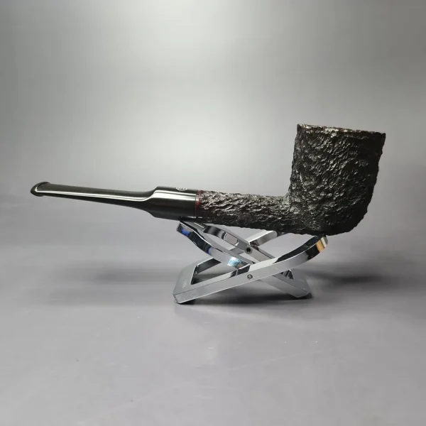 James Upshall Bark Group 5 Rusticated Dublin Estate Briar Pipe, Unsmoked - Image 4