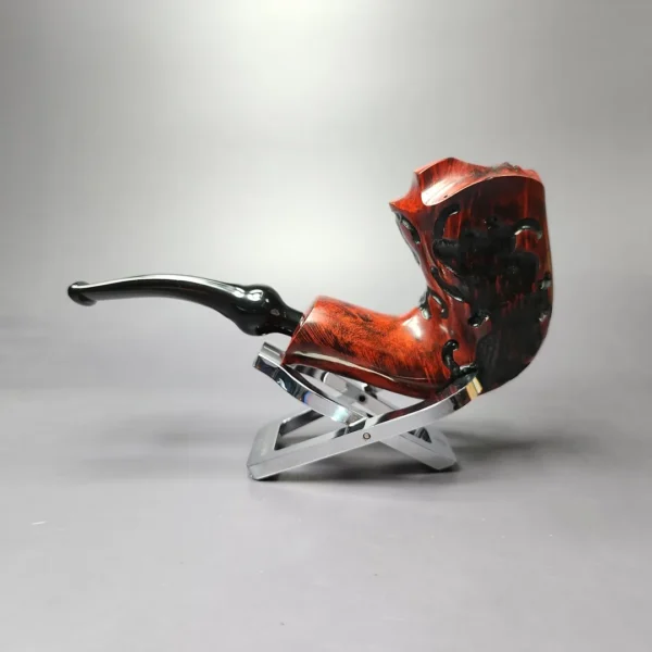 Nording Partially Rusticated Freehand Estate Briar Pipe, Unsmoked - Image 4
