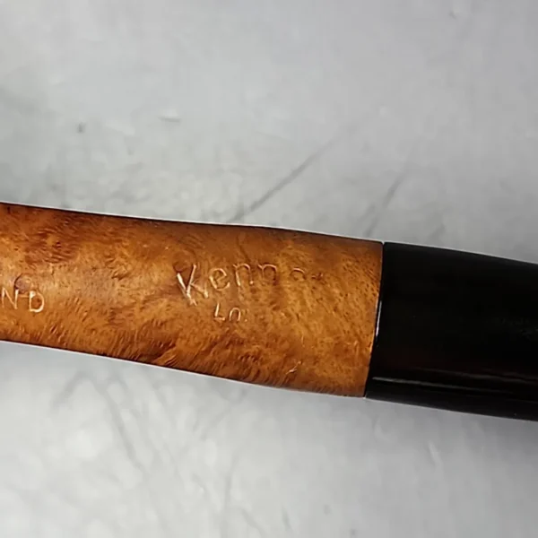 Kennett Pipe c. 1930s Smooth Fluted Billiard Estate Briar Pipe, English Estates - Image 4