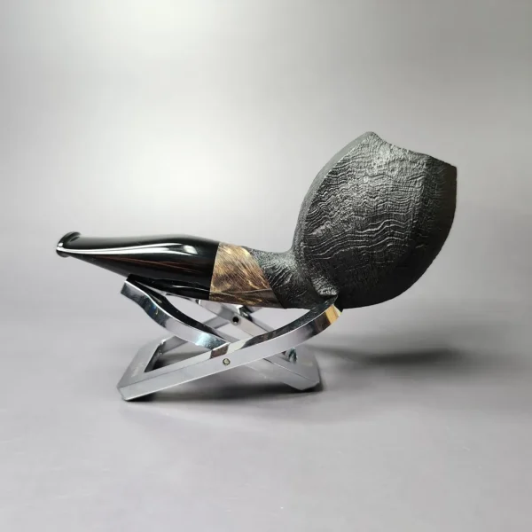 Peter Toth Black-blast Devil Anse Handmade Briar Pipe, New - Image 4