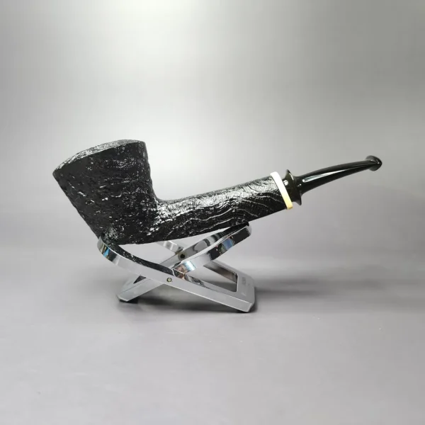 Nathan Armentrout Sandblasted Long Shank Dublin w/ Mammoth Briar Pipe, New - Image 5
