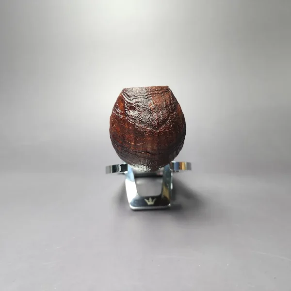 Nathan Armentrout Contrast Sandblasted Apple w/ Boxwood Handmade Briar Pipe, New - Image 5