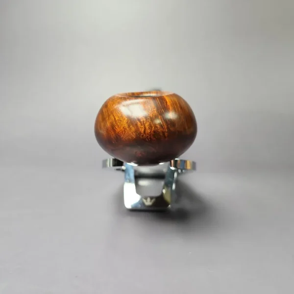 HS Studio Signature Grade Smooth Tomato w/ Bamboo Estate Briar Pipe, Unsmoked - Image 5