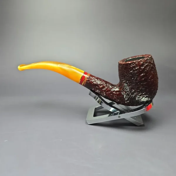 Savinelli Saint Nicholas 2024 606 Sandblasted Estate Briar Pipe Unsmoked, 6mm - Image 5