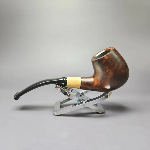MBSD Briars by Piero Vitale Smooth Brandy w/ Olivewood Briar Pipe, New - Image 5