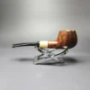 MBSD Briars by Piero Vitale Smooth Author w/ Boxwood Briar Pipe, New - Image 5