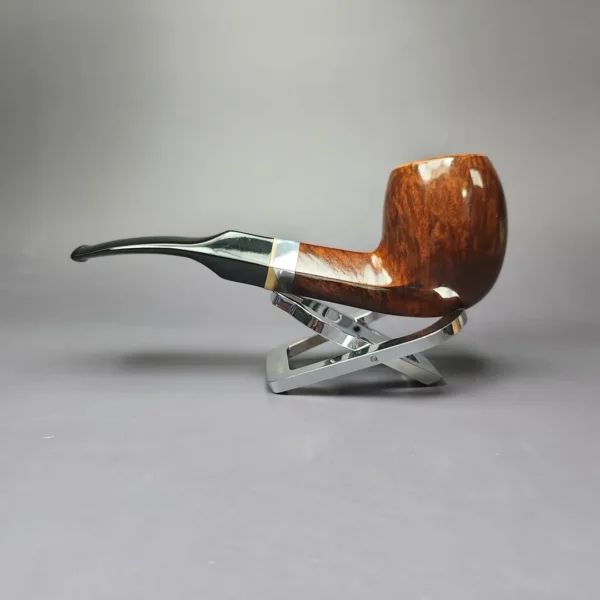Aldo Velani Ultima Smooth Diamond Shank Billiard Estate Briar Pipe, Italian Estates - Image 5