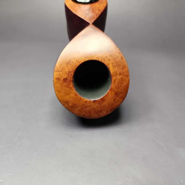 Manfred Hortig 2021 Smooth Cubist Freehand Estate Briar Pipe, Unsmoked, 9mm - Image 5