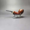 Sebastian Heck Smooth Egg w/ Mother of Pearl Handmade Briar Pipe, New - Image 5