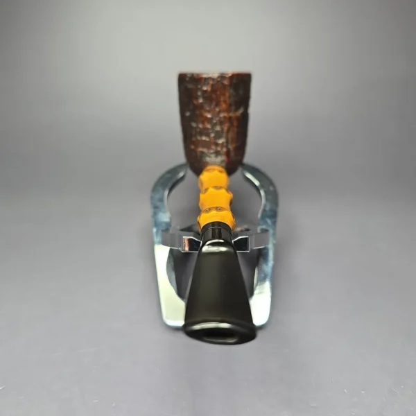 Sixten Ivarsson 1971 Sandblasted Dublin w/ Bamboo Estate Briar Pipe, Danish Estates - Image 5