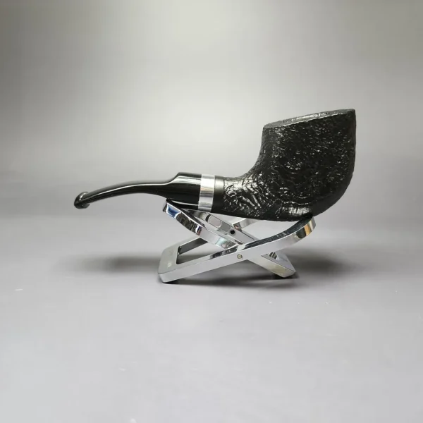Morgan BlackJack 31 Sandblasted Panel Horn Briar Pipe, New - Image 5