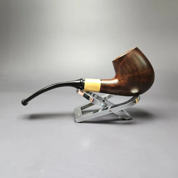 MBSD Briars by Piero Vitale Smooth Brandy w/ Olivewood Briar Pipe, New - Image 5