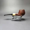 MBSD Briars by Piero Vitale Sandblasted Author w/ Boxwood Briar Pipe, New - Image 5