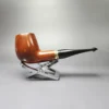 Vauen 3211 Smooth Billiard w/ Brass Estate Briar Pipe, Unsmoked, 9mm - Image 5