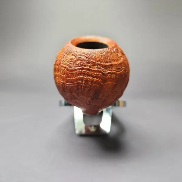 Mina Pipes Sandblasted Blowfish w/ Boxwood Estate Briar Pipe, Unsmoked - Image 5