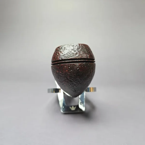 Mina Pipes Sandblasted Bulldog w/ Brass Estate Briar Pipe, Unsmoked - Image 5