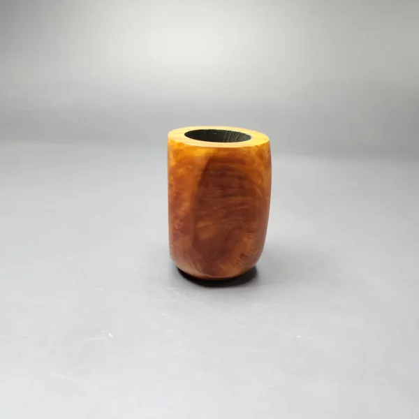 Mina Pipes Smooth Panel Billiard Estate Briar Pipe, Unsmoked - Image 5