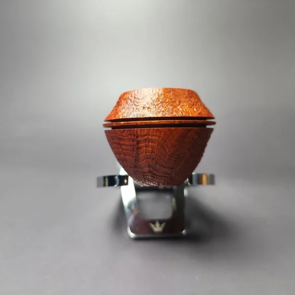 Mina Pipes Sandblasted Bent Bulldog Estate Briar Pipe, Unsmoked - Image 5